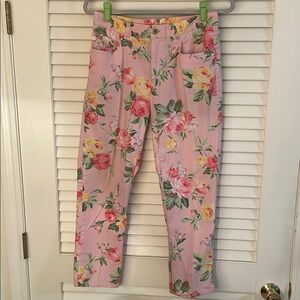 Lauren Ralph Lauren Pink Large Floral Print Pants